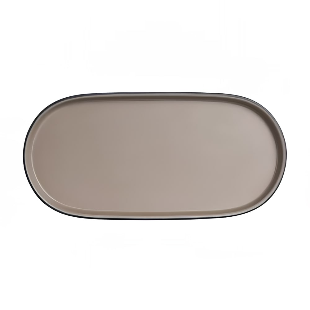 706-7810JB015 10 1/4" x 5" Oval Melamine Plate - Sandstone