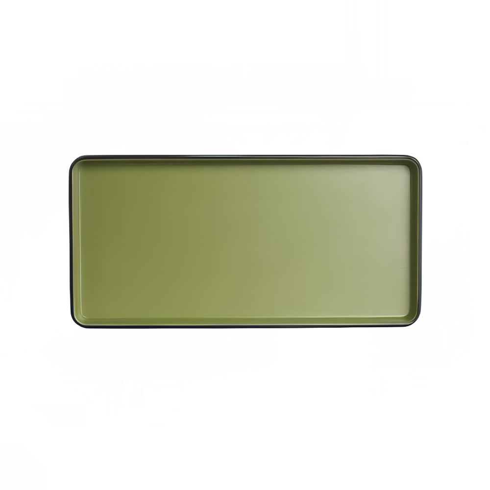 706-7820JB022 Rectangular Melamine Plate - 9 3/4" x 4 7/8", Cactus