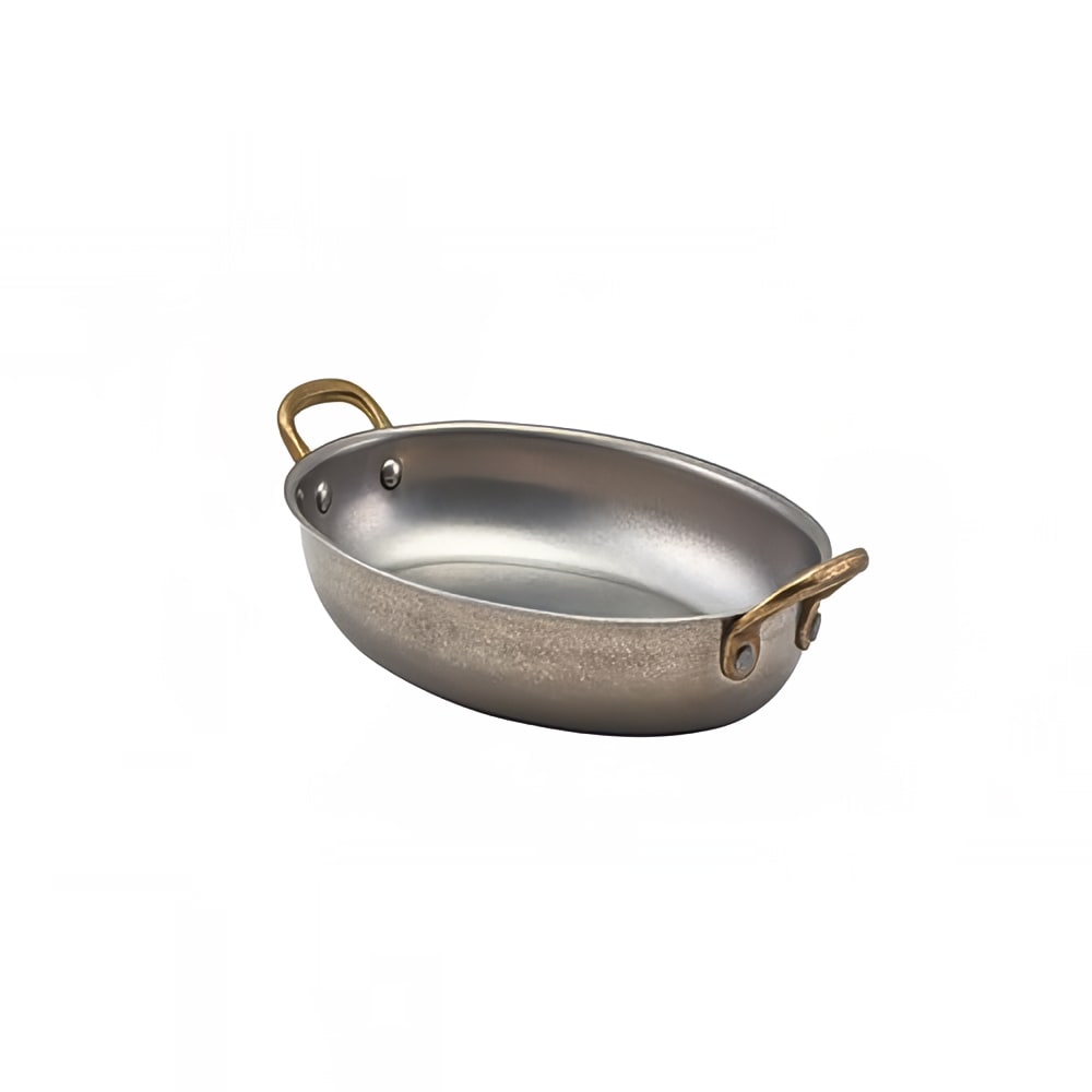 706-GWSSD21V 26 1/4 oz Oval Dish - Stainless Steel, Vintage Finish