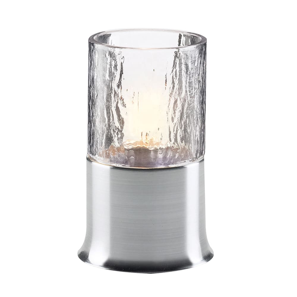 637-85150 Corsa Candle Lamp Base for 85388, 85390, 85404 & 85406, Brushed Silver