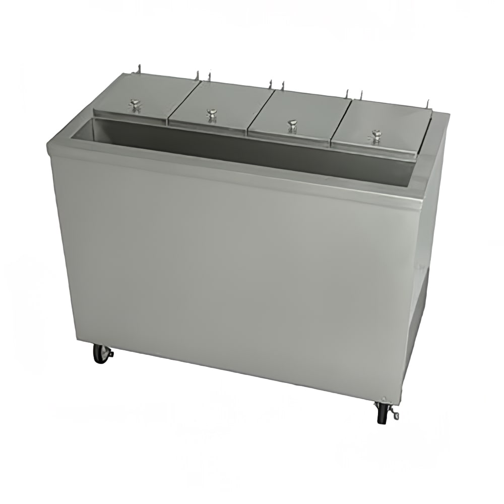 217-DC4T37RA 44 3/8" Mobile Ice Cream Dipping Cabinet w/ (4) Tub Capacity, 115v