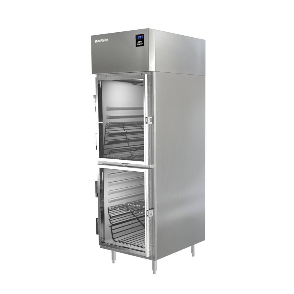 032-6025XLGH 25 1/2" One Section Reach-In Refrigerator, (2) Right Hinge Glass Doors, 115v