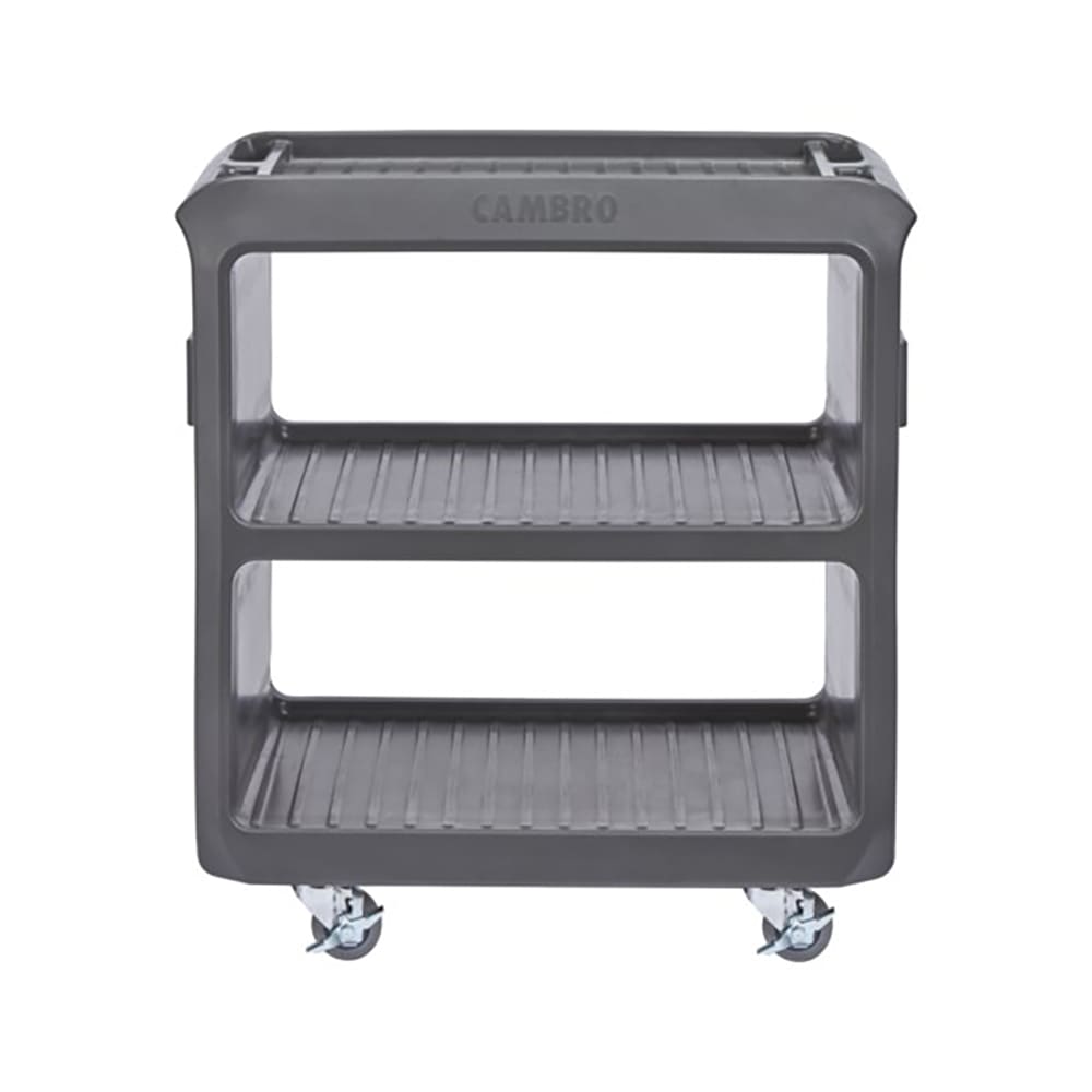 144-SC225131 31 1/4" Beverage Service Cart, 18"D x 34" H, Dark Brown