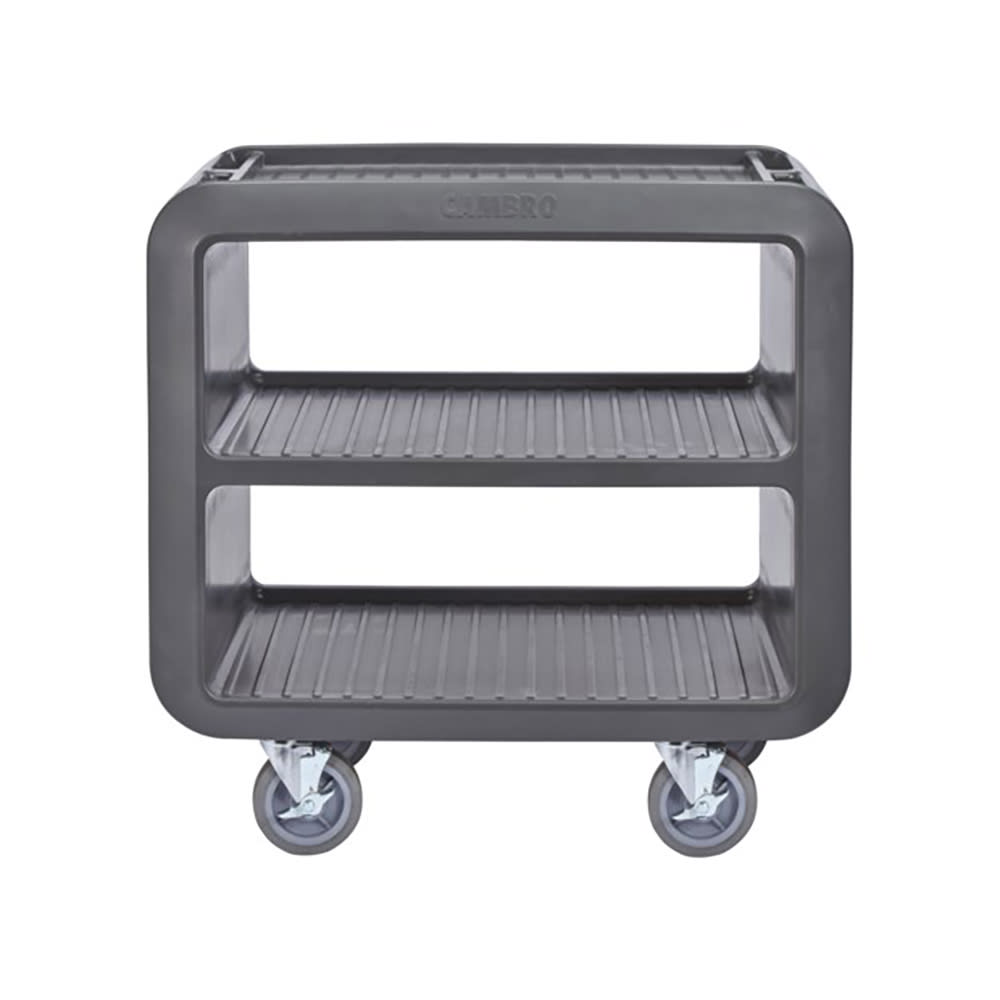 144-SC230S131 37 1/2" Beverage Service Cart, 22"D x 37 1/4" H, Dark Brown