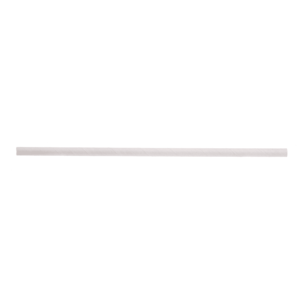 229-100129 7 3/4" Wrapped Straws - Paper, White