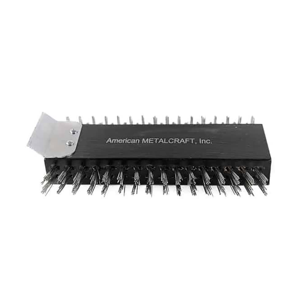 166-1423 31" Broiler Brush w/ Handle & Tempered Scraper, Stainless