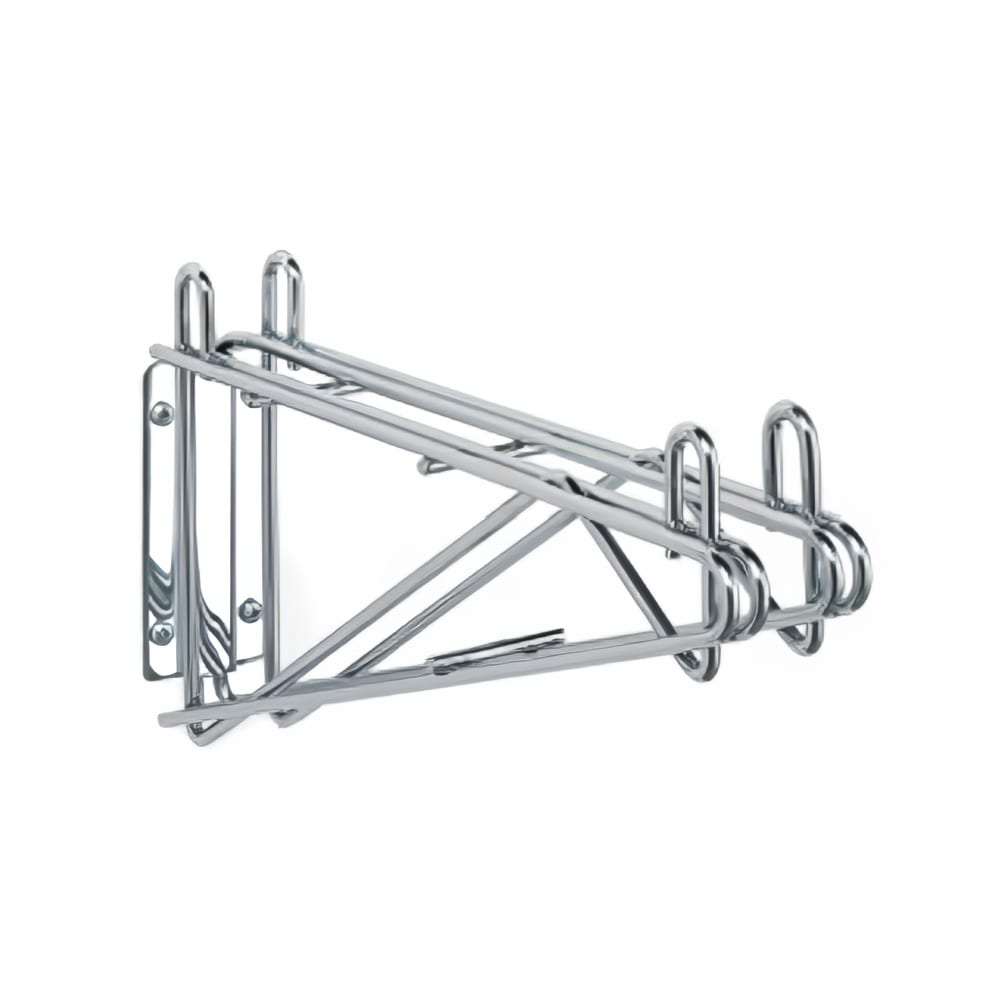 924-SISS24DBLCH 24" Wire Double Wall-Mount Shelf Bracket, Chrome