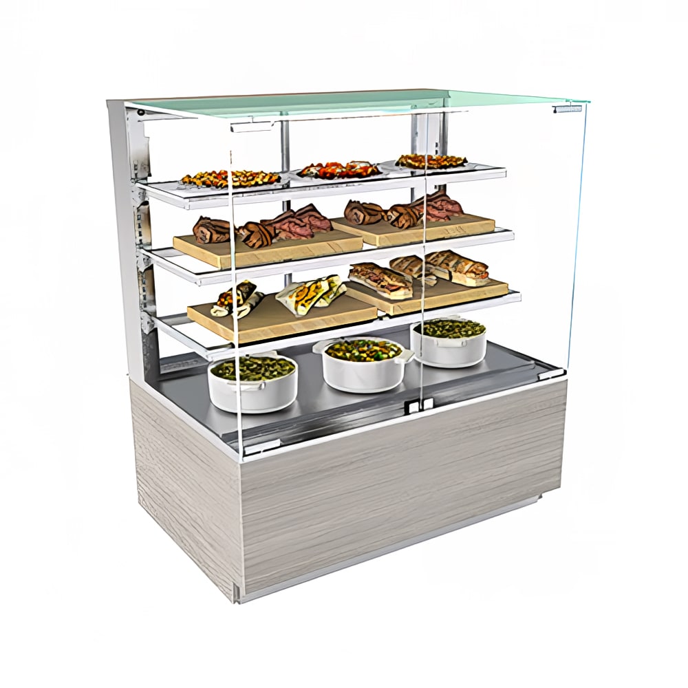 529-NR3655HSV 35 3/4" Full Service Freestanding Heated Display Case - (4) Levels, 208-240v/1...