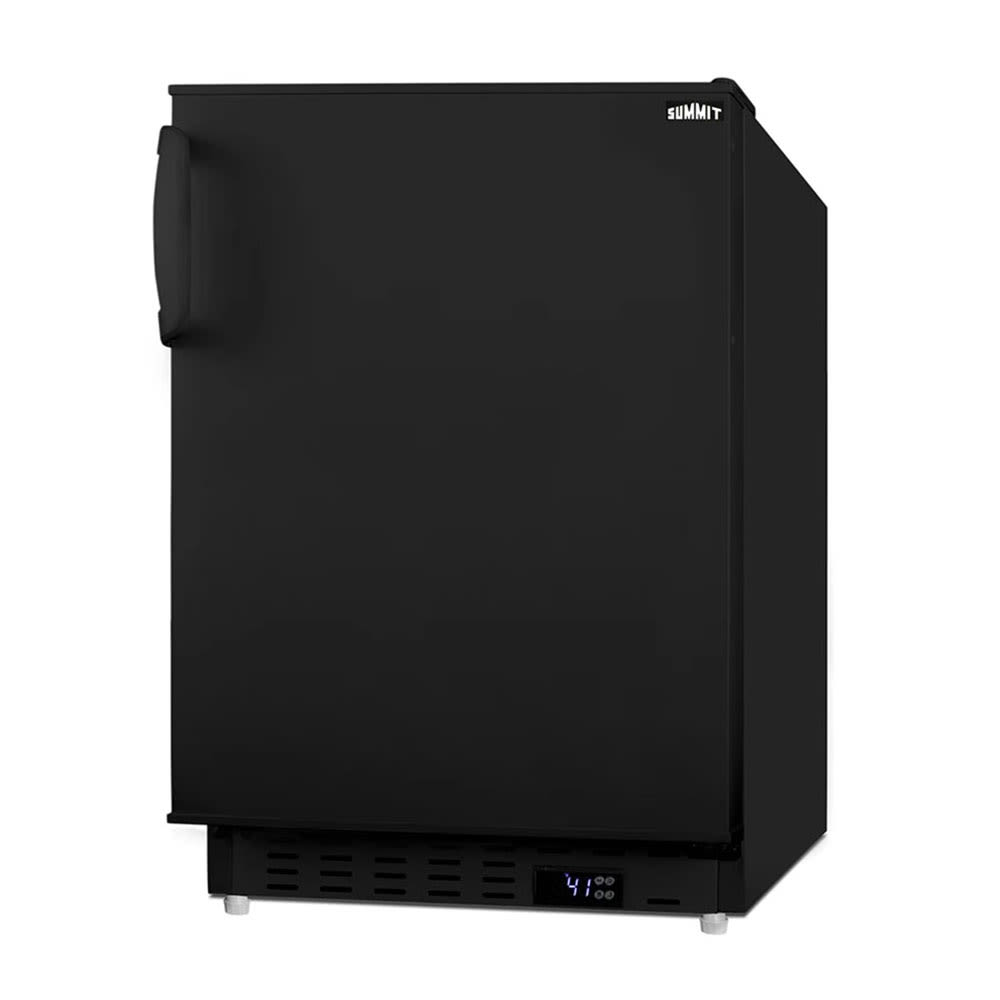 162-ALR47B 19 3/4"W Undercounter Refrigerator w/ (1) Section & (1) Solid Door - Black, 1...
