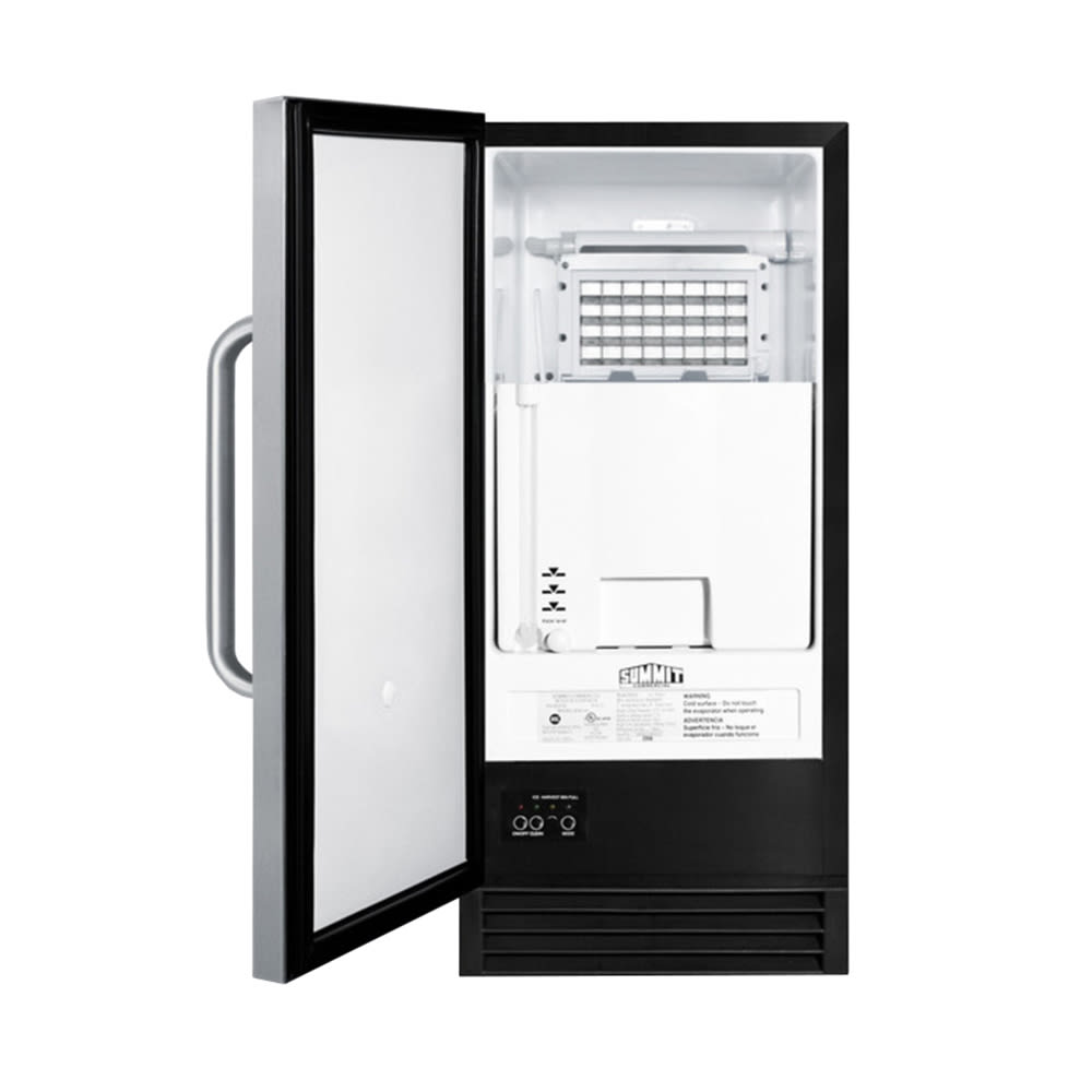 Summit BIM44GADA 14 1/2"W Full Cube Undercounter Ice Machine 50 lbs