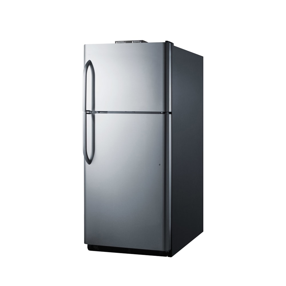 162-BKRF21SS 30" Break Room Home Refrigerator/Freezer - Black/Stainless, 115v