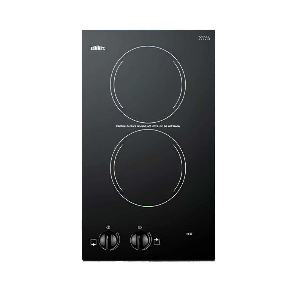 162-CR2220B 12"W Electric Radiant Stove w/ (2) Burners - Black, 230v