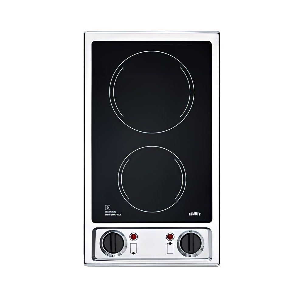 162-CR2B120 11 1/4" 2 Burner Electric Stove - Black Ceramic Glass, 115v
