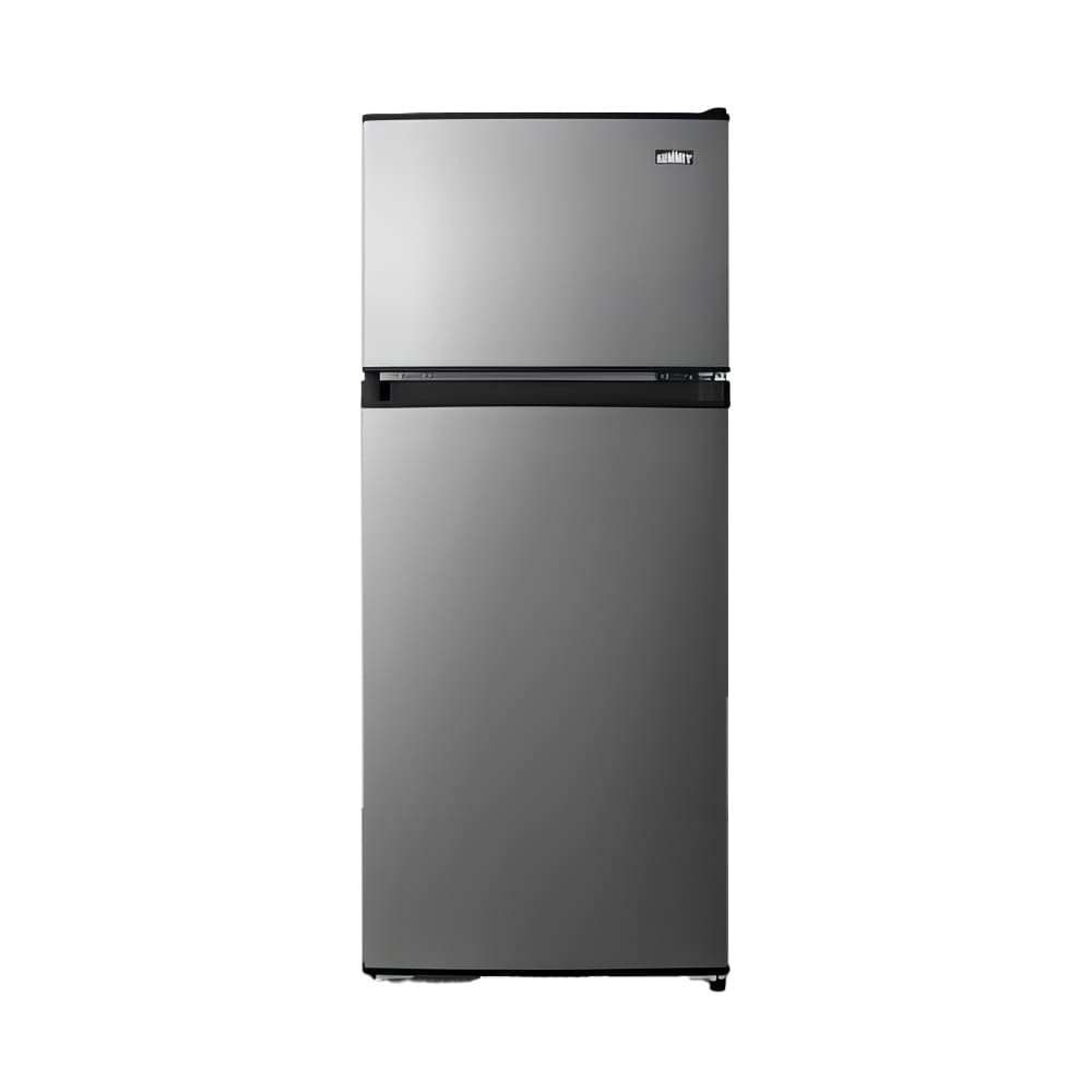 162-CP73PL 4.5 cu ft Compact Refrigerator & Freezer w/ Solid Doors - Stainless/Black, 115v