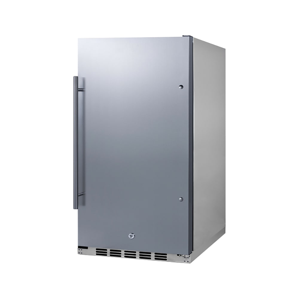 162-FF195H34CSS 3.13 cu ft Undercounter Refrigerator w/ Solid Door - Stainless Steel, 115v