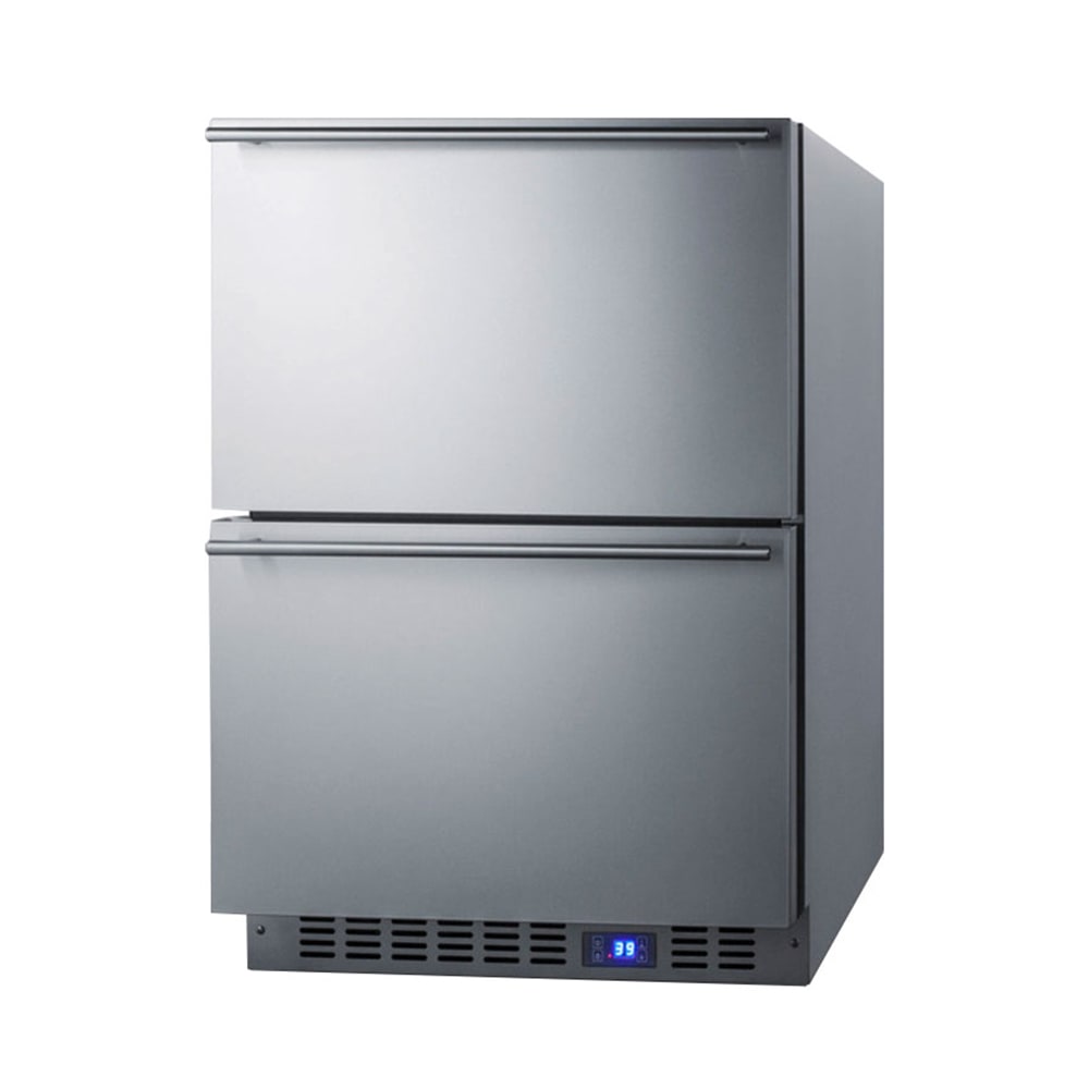 162-FF642D 23 5/8" W Undercounter Refrigerator w/ (1) Section & (2) Drawers, 115v