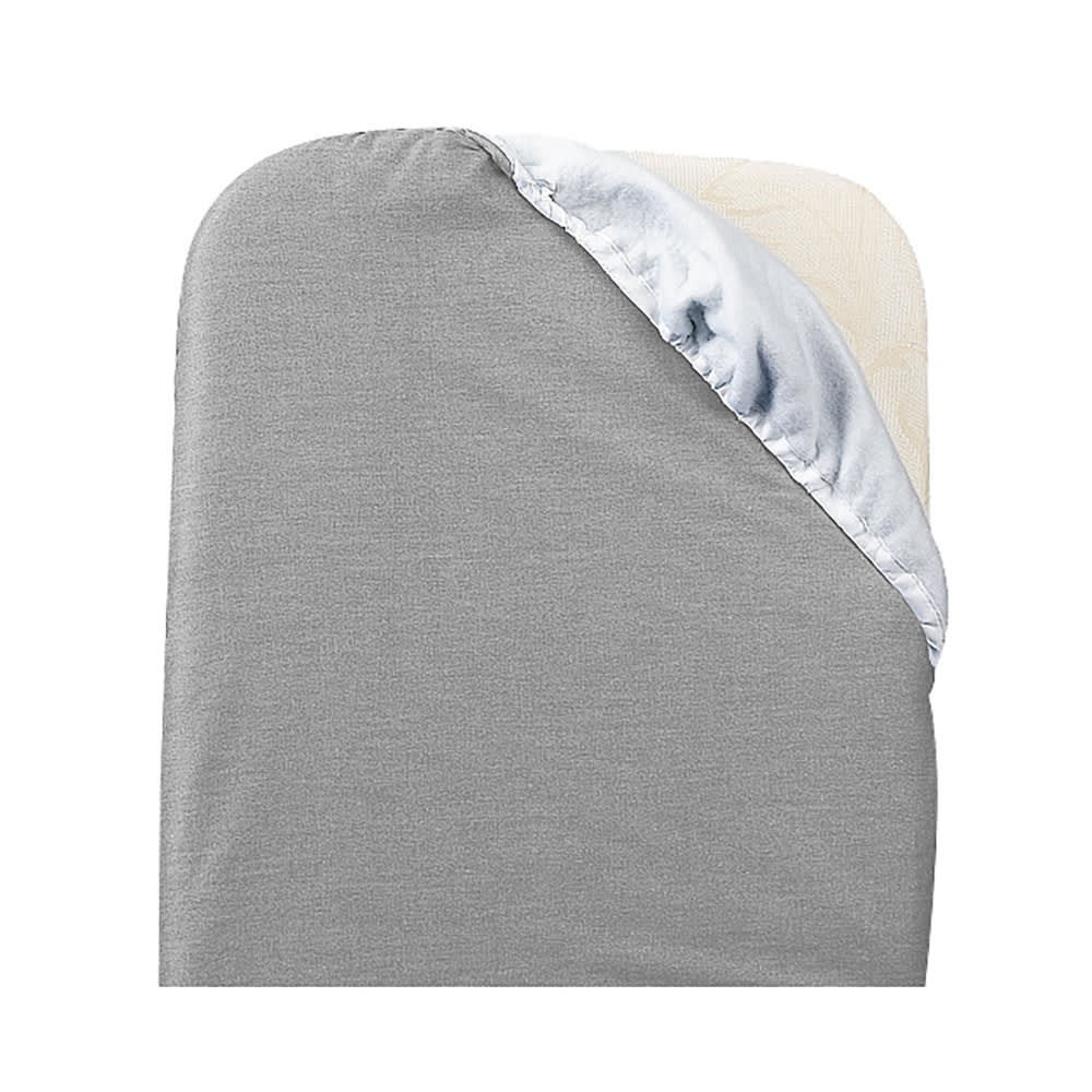 607-PV00311 Full Size Ironing Board Bungee Cover - 54"L x 13"W, Cotton, Silver