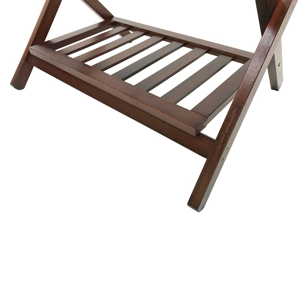 Hospitality 1 Source Folding Luggage Rack w/ 2 1/4