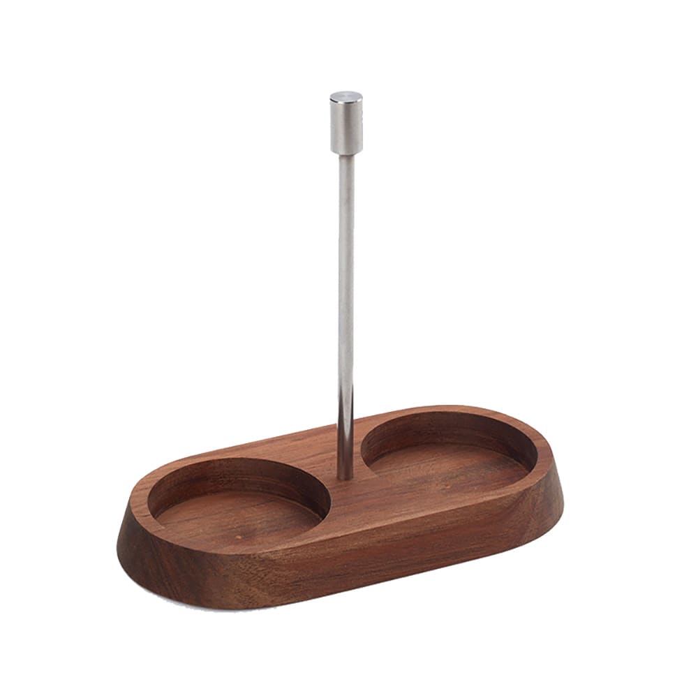 166-CADDYW2 2 Compartment Caddy - Acacia Wood