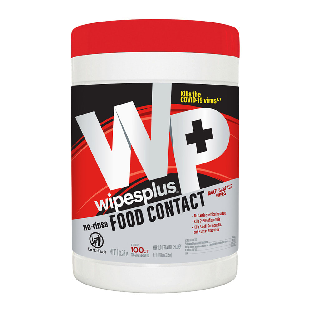 721-33808 WipesPlus® No-Rinse Food Contact Multi-Surface Wipes