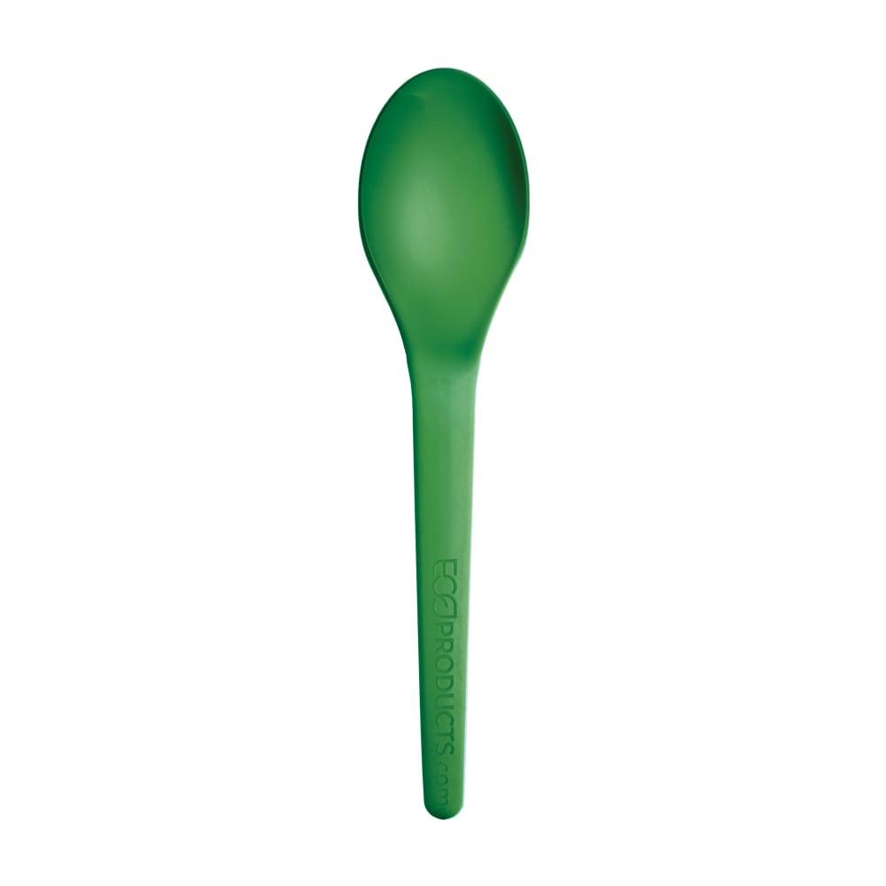 188-EPS013G 6" Plantware® Disposable Spoon - PLA, Green