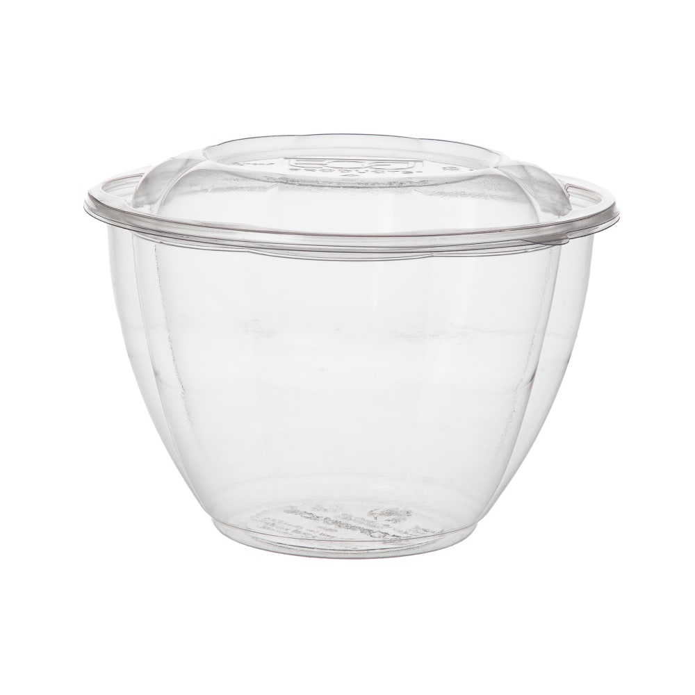 188-EPSB48 48 oz Salad Bowl w/ Lid - PLA, Clear