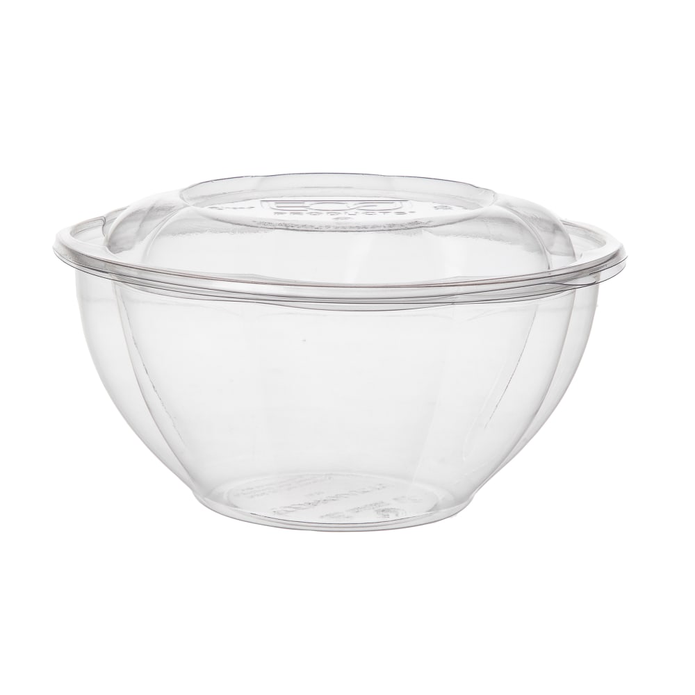 188-EPSB32 32 oz Salad Bowl w/ Lid - PLA, Clear