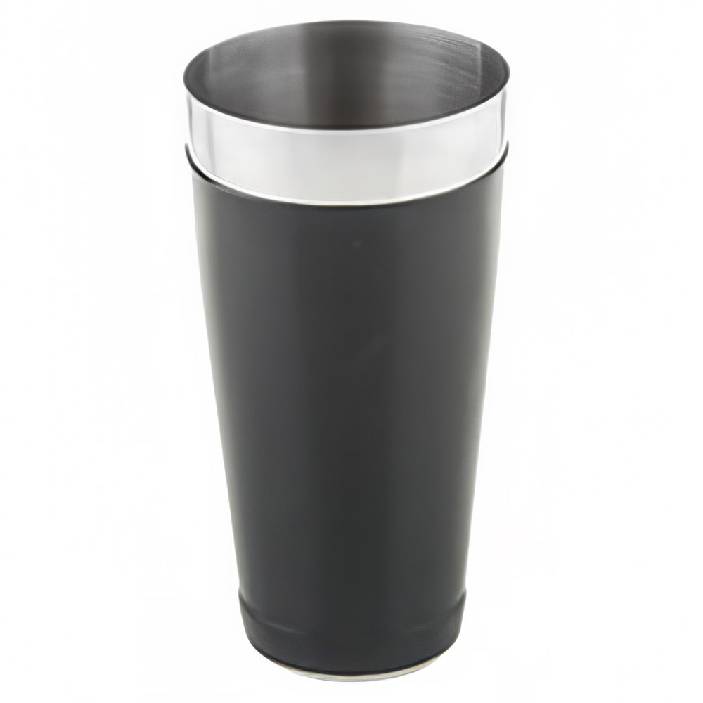 229-10370 16 oz Bar Shaker - Stainless Steel w/ Vinyl Coating, Black