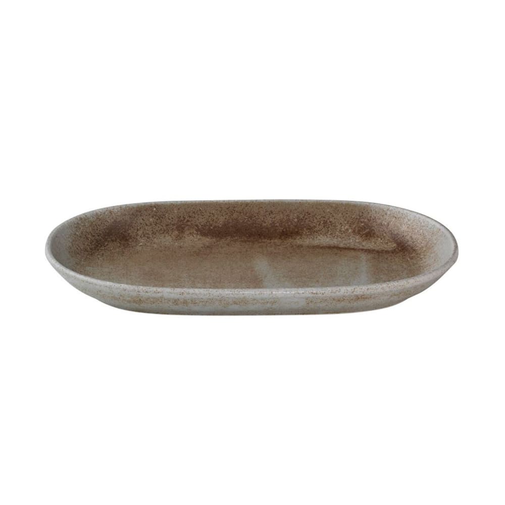 106-5315916 8" x 13" Oval Mellow Platter - Fine China, Green