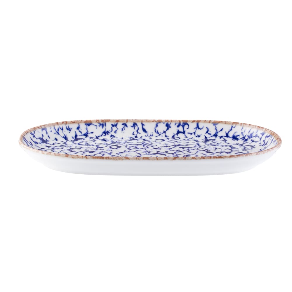 106-5316015 8 7/16" x 13 1/8" Oval Venezia Platter - Fine China, Blue