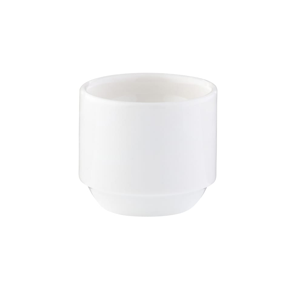 106-5316204 2" Round Joker Egg Cup - Fine China, White