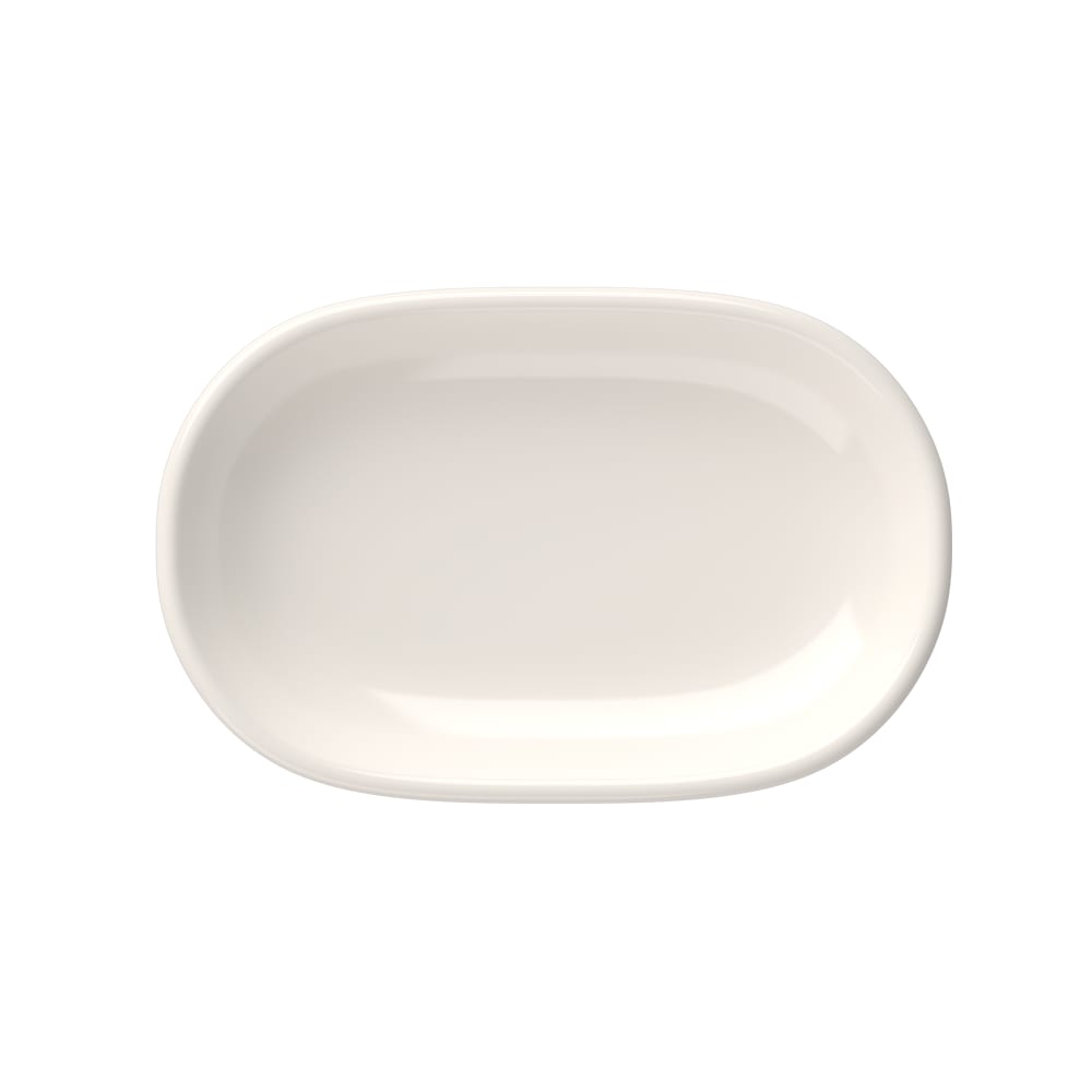 106-5316238 4 5/8" x 7 5/16" Oval Magnus Platter - Fine China, White