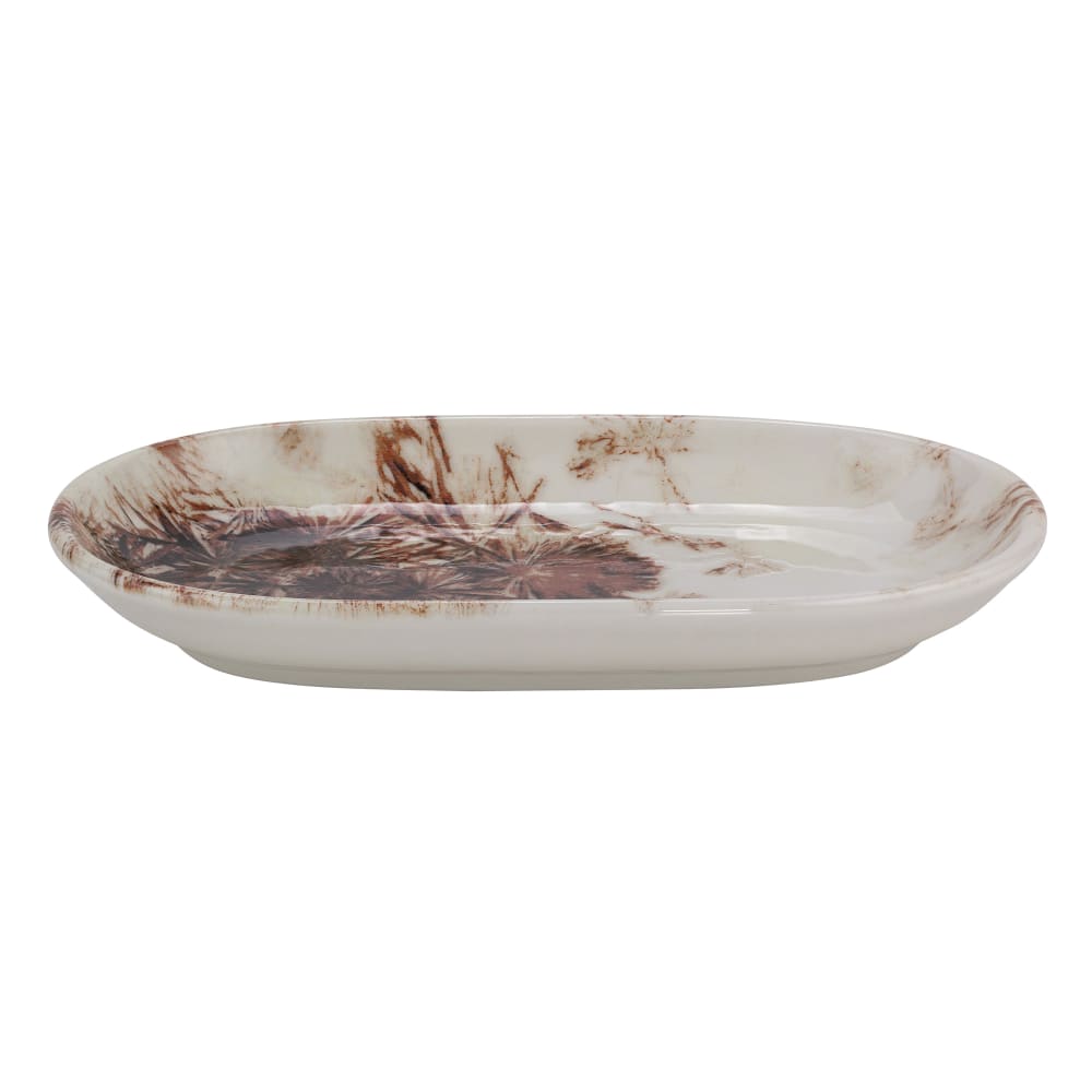 106-5316281 7 3/16" x 11 3/16" Oval Orion Platter - Fine China, Brown