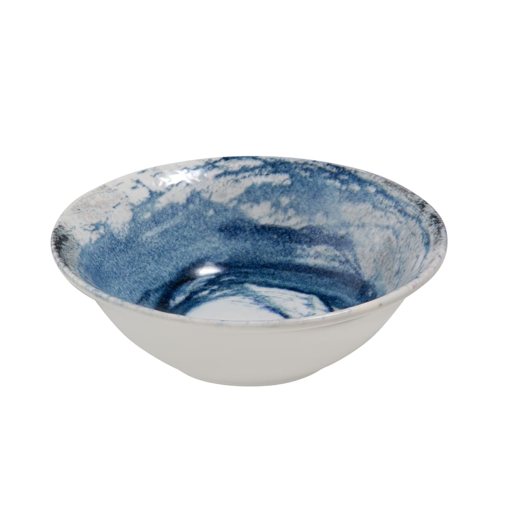 106-5316377 14 oz Round Watercolor Bowl - Fine China, Blue