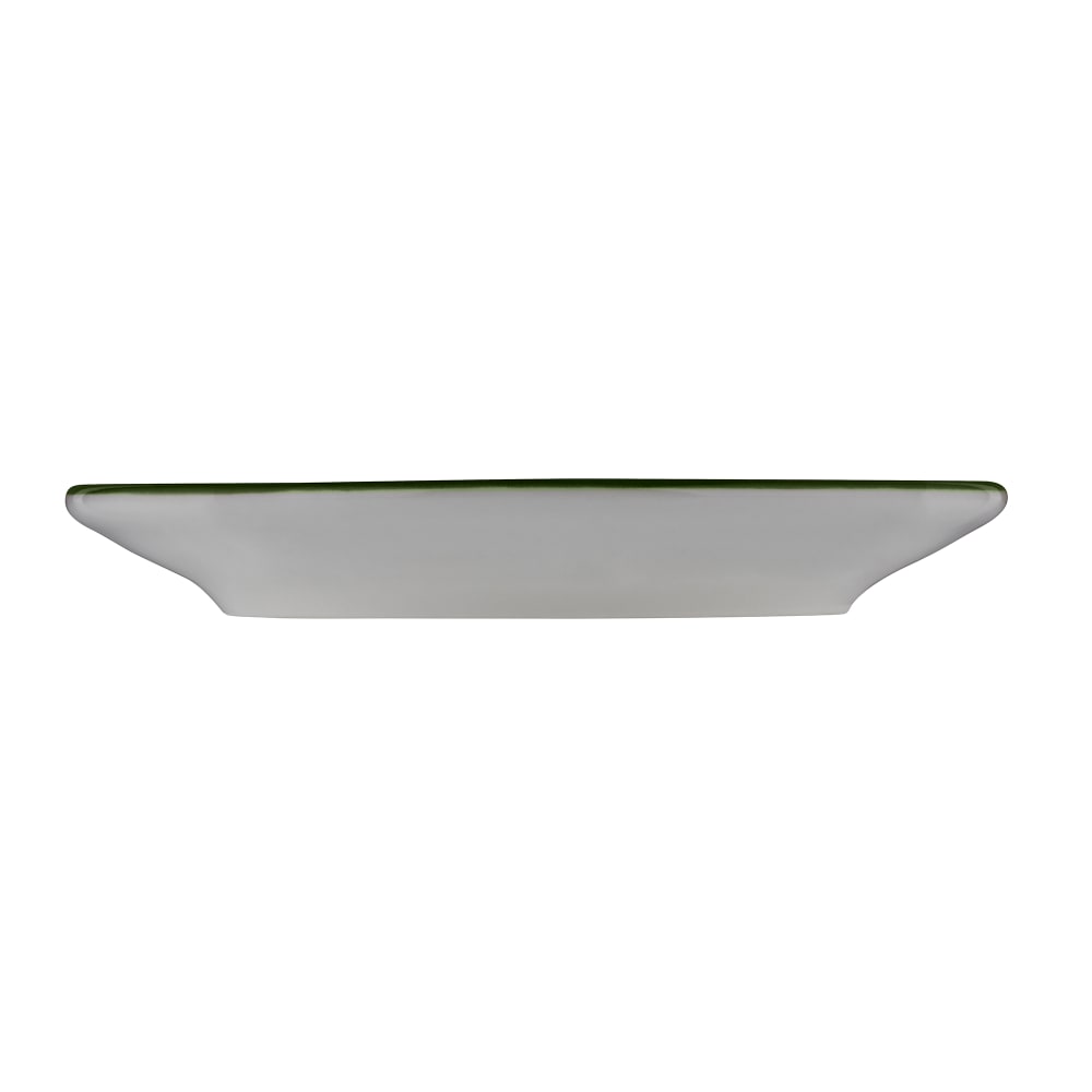 106-5321587 4 7/8" Round Modest Saucer - Fine China, White/Green