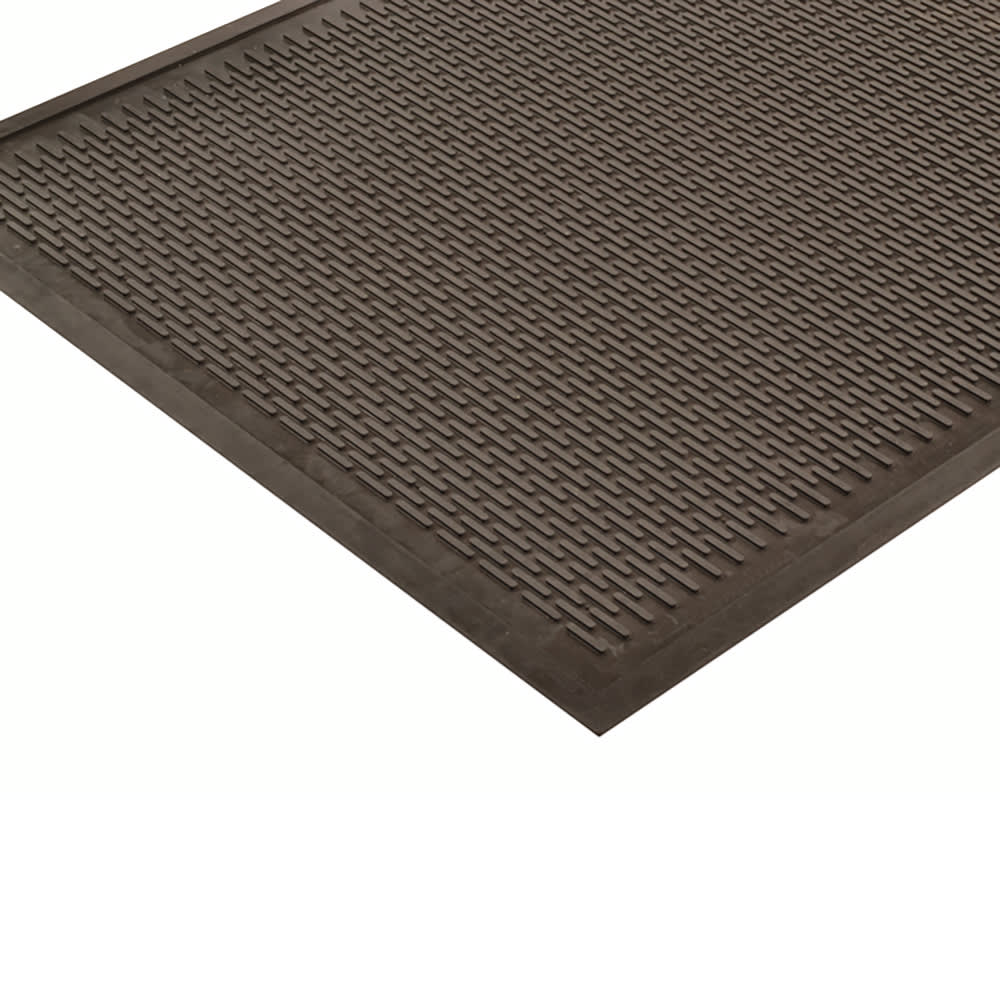 195-340S0046BL Soil Guard™ Entrance Floor Mat, 4' x 6', 1/4" Thick, Black