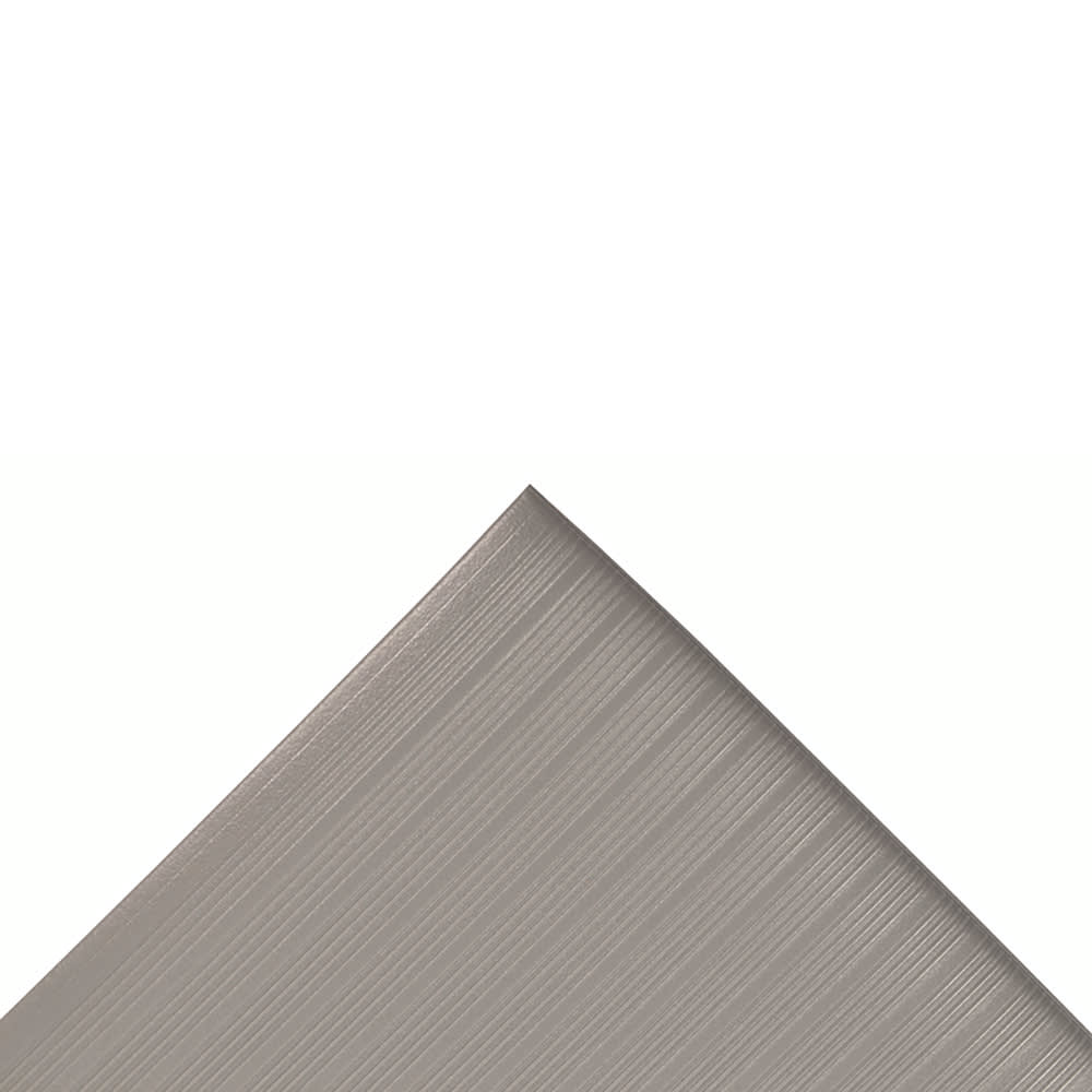 195-410S3312GY Airug® Anti-Fatigue Floor Mat - 3' x 12', 3/8" Thick, Gray