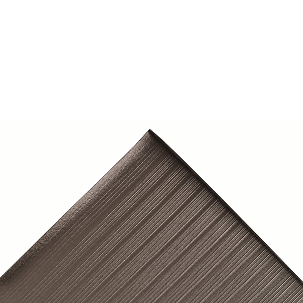195-410R0536BL Airug® Anti-Fatigue Floor Mat - 3' x 30', 5/8" Thick, Black