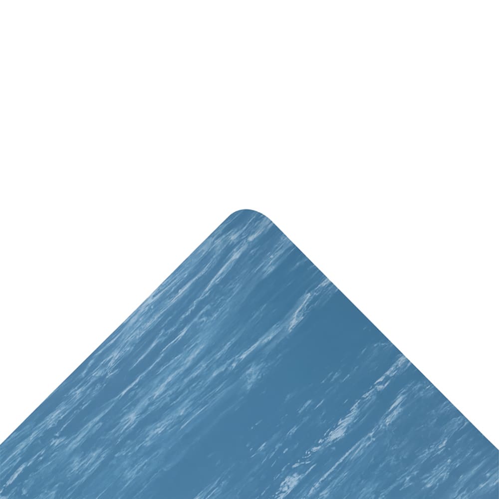 195-512R0036BU Marble-Tuff™ Anti-Fatigue Floor Mat - 3' x 75', 1/2" Thick, Blue