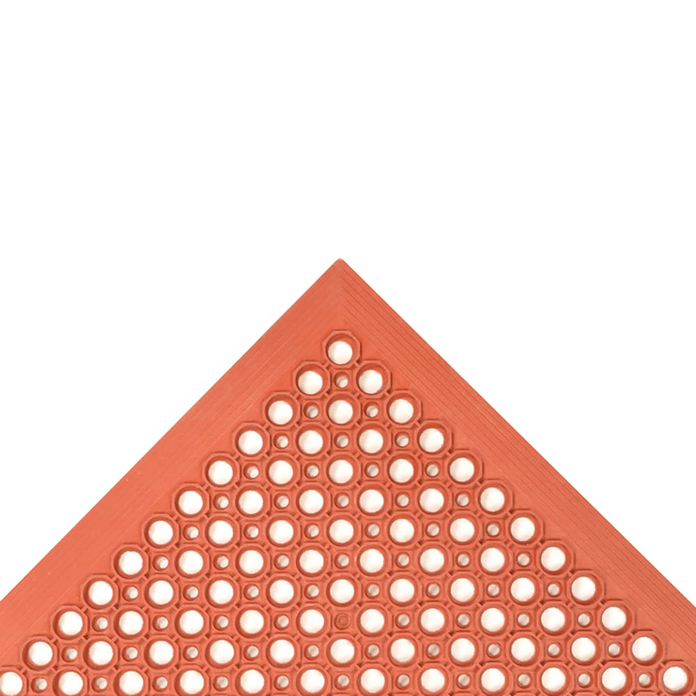 195-T30S0033RD Competitor™ Anti-Fatigue Floor Mat - 3' x 3', 1/2" Thick, Red
