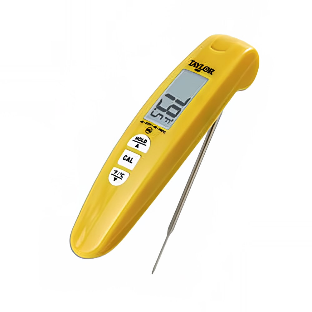 383-9867FDA Folding Digital Probe Thermometer w/ 4" Stem, -40 to 572 Degrees F
