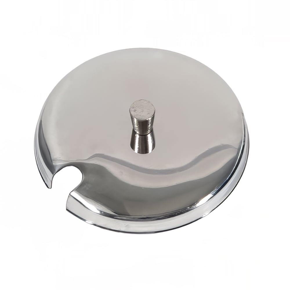 296-19821 Silver Stainless Steel Condiment Jar Cover
