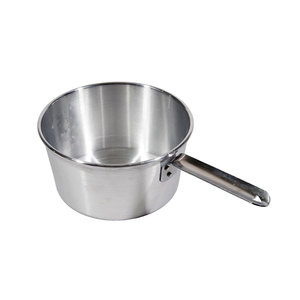 296-35402 2 qt Aluminum Saucepan w/ Solid Metal Handle
