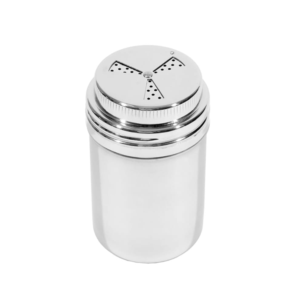 296-37594 9 oz Dredge/Shaker w/ Adjustable Lid, Stainless
