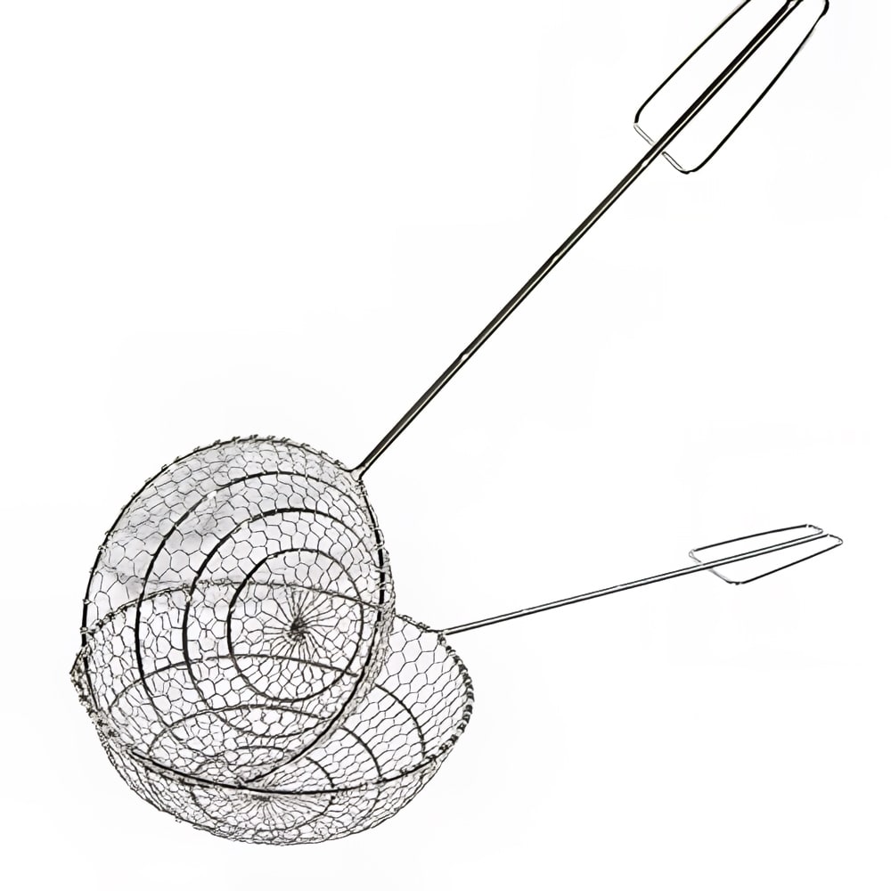 296-42527 7" Diameter Bird's Nest Skimmer, Stainless