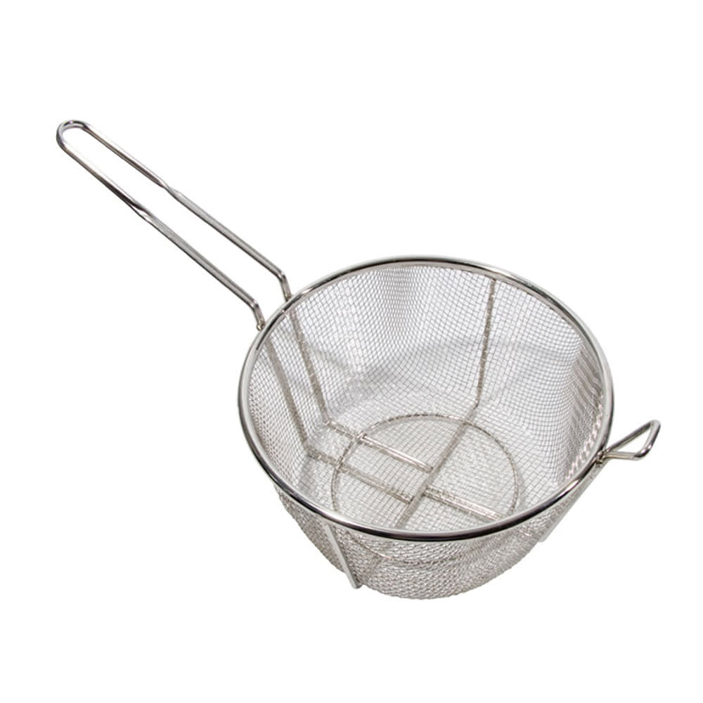 296-42940 9 1/2" Diameter Culinary Basket, 8"Handle, Stainless