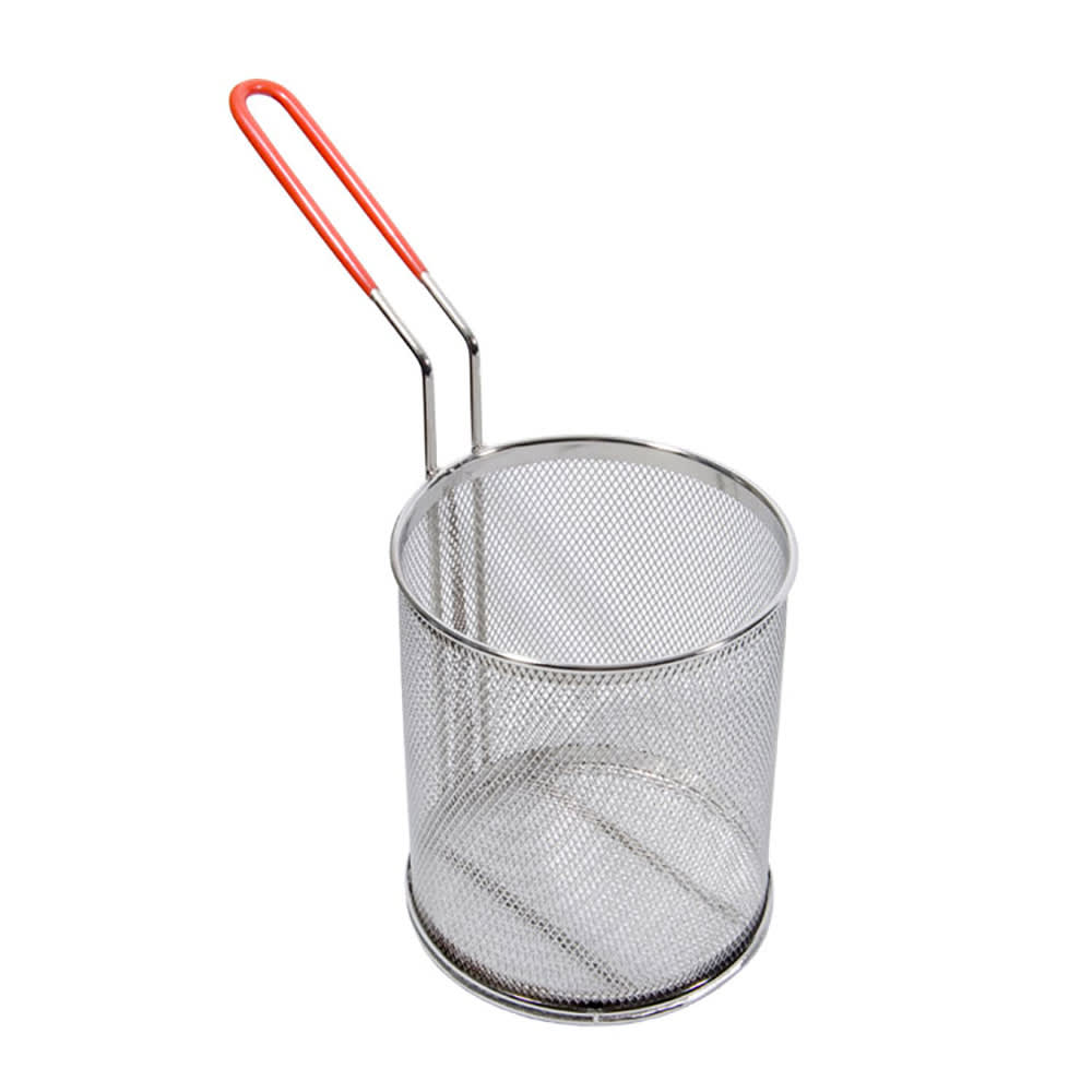 296-42930 6 1/2" Round Pasta/Blanching Basket, Stainless Steel