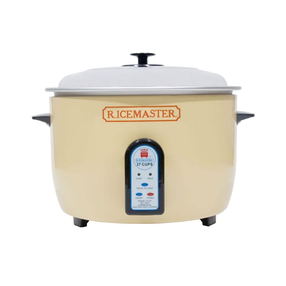 296-57138 37 Cup Electric Rice Cooker, One Touch, Auto Cook/Hold, 230v/1ph