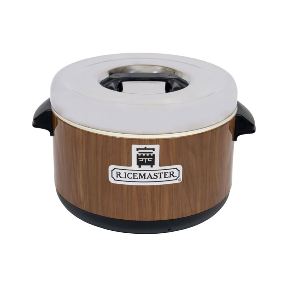 296-56912W 12 qt Sushi Rice Container, Wood Grain Exterior