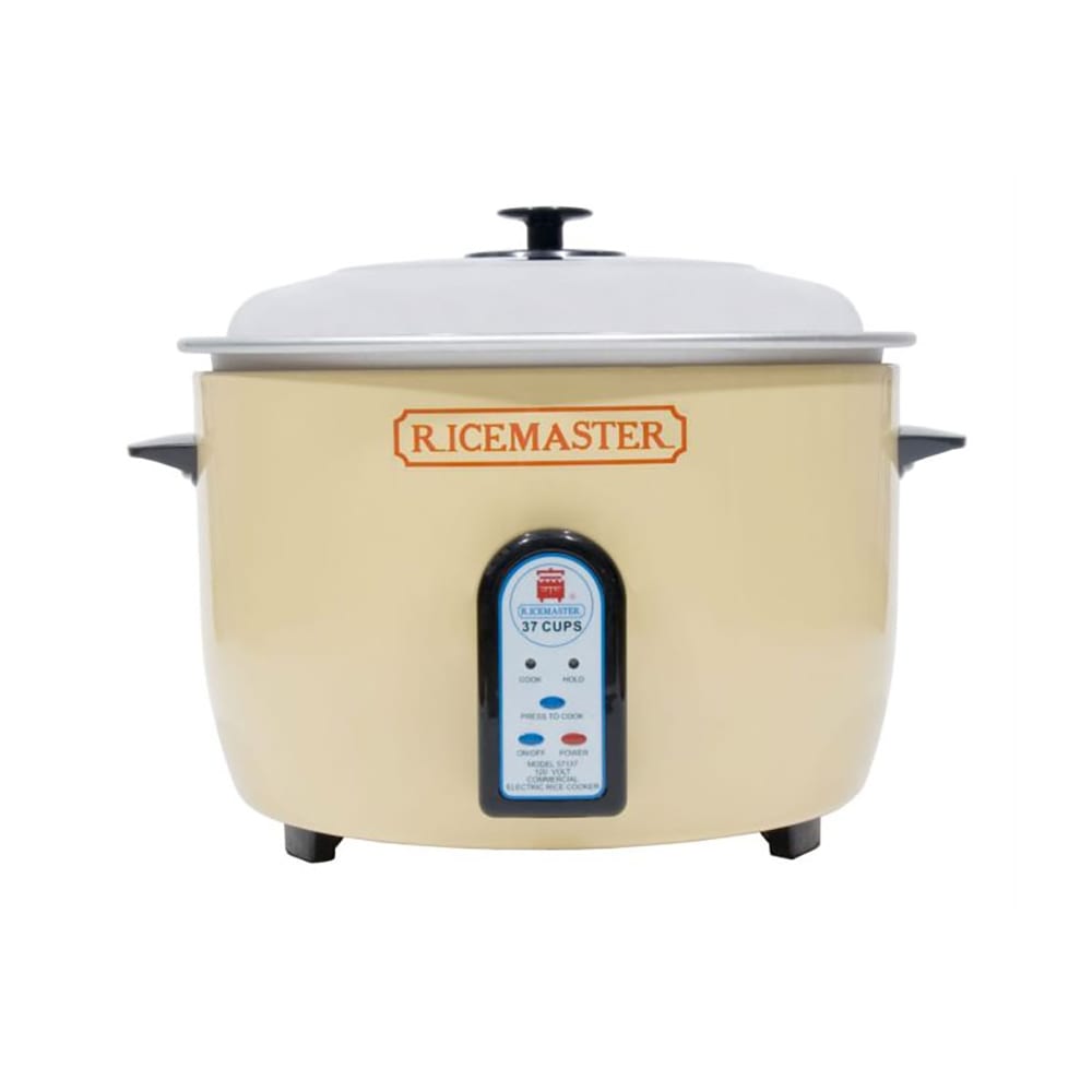 296-57137 37 Cup Electric Rice Cooker, One Touch, Auto Cook/Hold, 120v